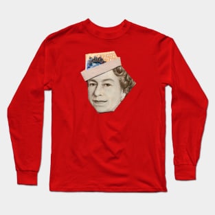 Queen Elizabeth Money Origami Long Sleeve T-Shirt